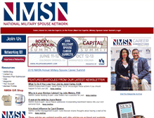 Tablet Screenshot of nationalmilitaryspousenetwork.org